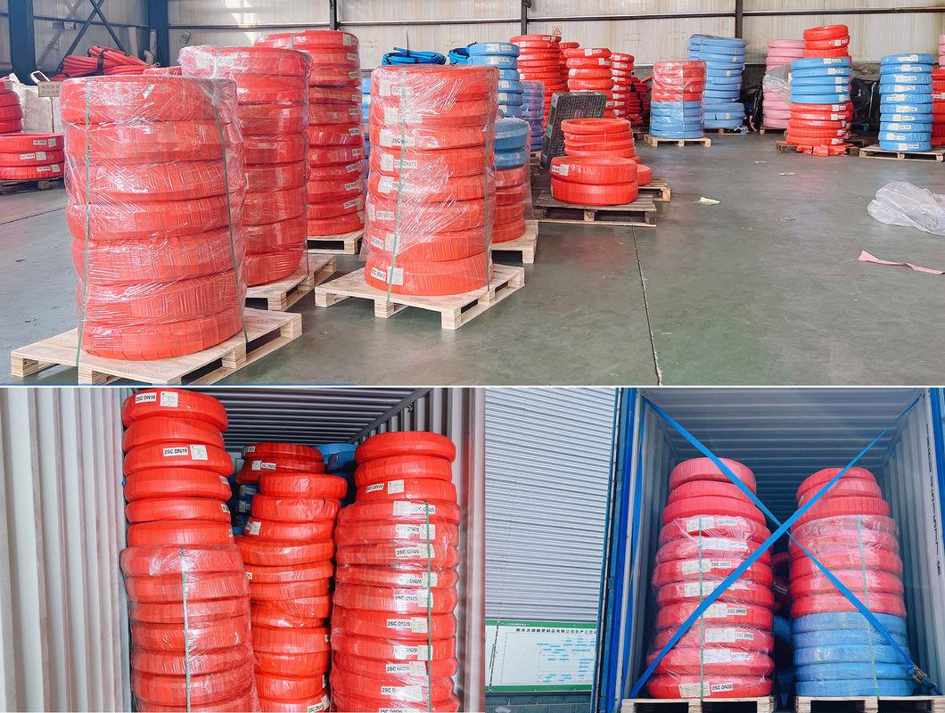 굴절 저항 스파이럴 수압 Hose 파이프 / SAE 100 R13 수압 Hose 1/4 인치 3/4 인치