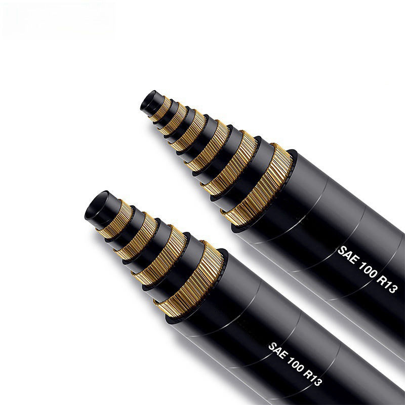 굴절 저항 스파이럴 수압 Hose 파이프 / SAE 100 R13 수압 Hose 1/4 인치 3/4 인치