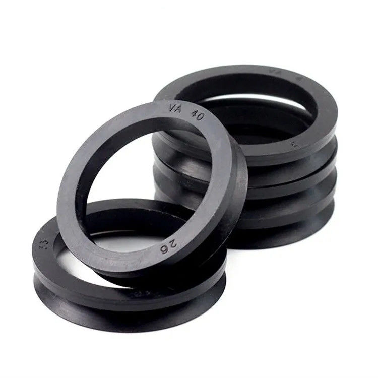 NBR PTFE 로터리 샤프트 밀폐 반지 Va 타입 순수 고무 밀폐 반지